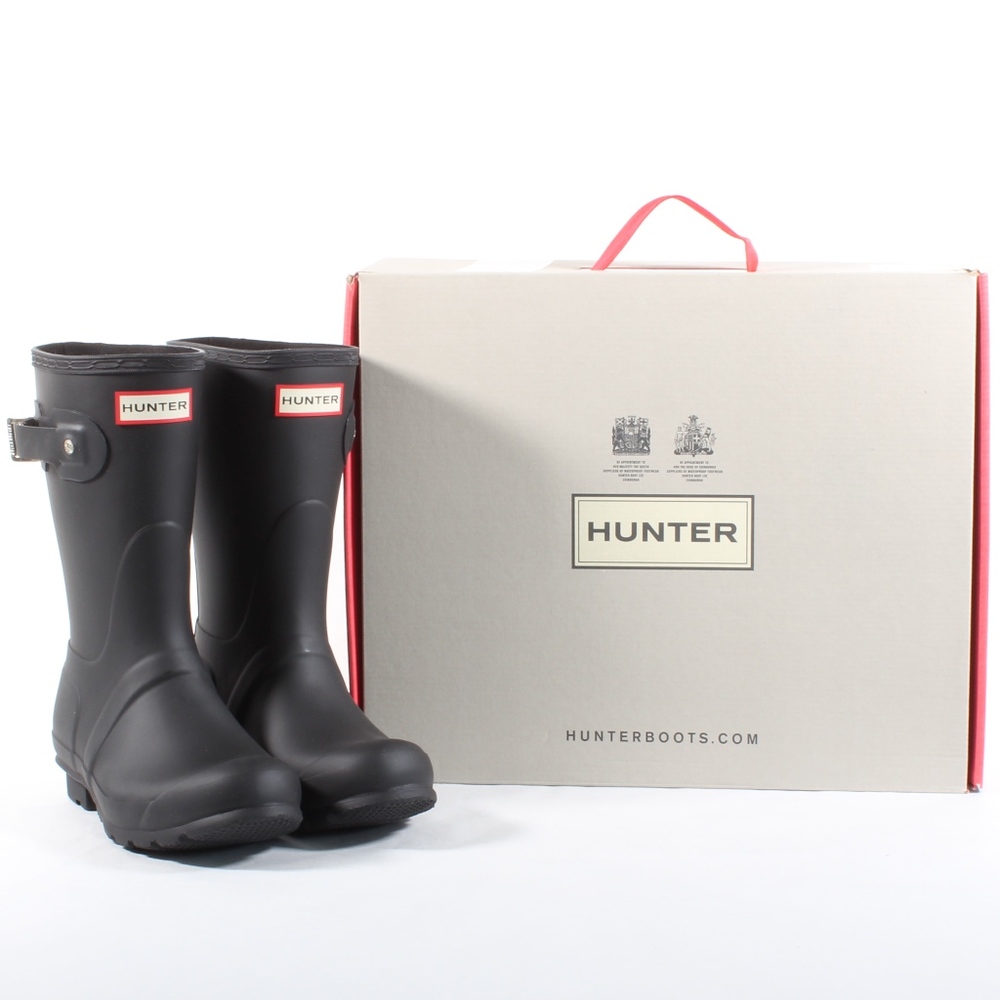 Hunter Women's Original Short Rain Boots Matte BLK - Picture 4 of 8